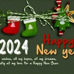 New Year cards for GirlFriend ^ All my wishes all my hopes all my dreams and mostly all my love for a Happy New Year 2024